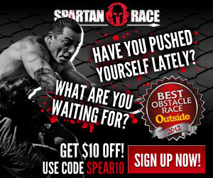 Get $10 off a Reebok Spartan Race, Use Code: SPEAR10